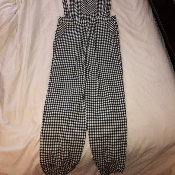 Gingham full pant overalls - Picture 2 of 3